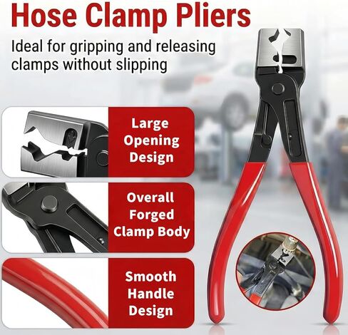 7-Piece Automotive Electrical Disconnect Pliers Set, Connector Removal Tool Kit with Straight & 60° Jaws, Hose Clamp Pliers, Terminal Pin Extractor for Secure Push-Tabs, MAF Sensors, Ignition Coils in Saudi Arabia