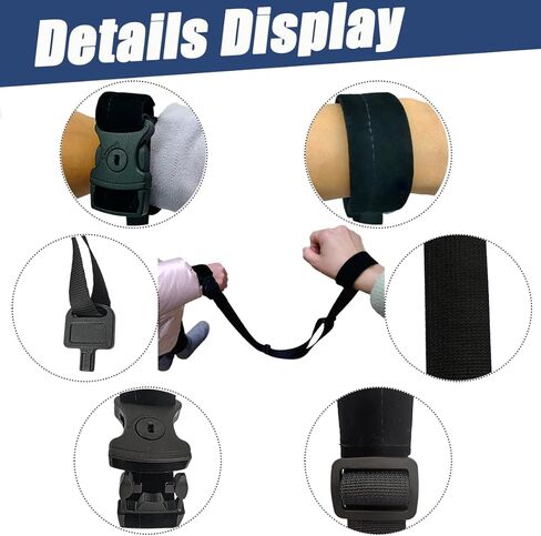 2PCS Adjustable Anti-Lost Wrist Strap, Velvet Lining on Both Wrists Prevents Chafing, 59Inch Parent-Child Safety Leash for Autism ADHD Special Needs, Travel Shopping Airport Zoo Park in Saudi Arabia