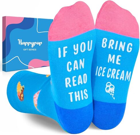 HAPPYPOP Fun Pickle Socks Boys Girls - Kids Socks 4-6 Years, Pickle Gifts in Saudi Arabia