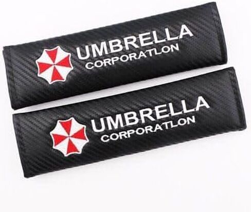 Pair Sport Seat Belt Cover Shoulder Pad Cushion Resident Evil for Corporation Racing Umbrella in Saudi Arabia