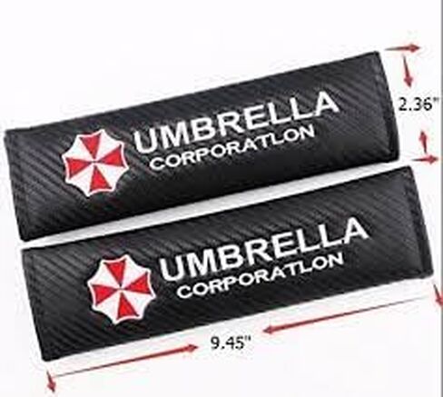 Pair Sport Seat Belt Cover Shoulder Pad Cushion Resident Evil for Corporation Racing Umbrella in Saudi Arabia