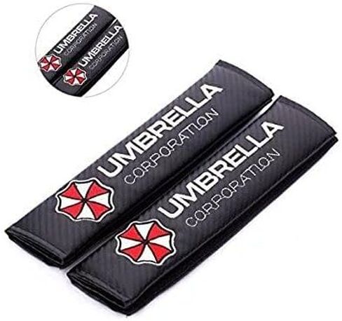 Pair Sport Seat Belt Cover Shoulder Pad Cushion Resident Evil for Corporation Racing Umbrella in Saudi Arabia