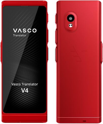 Vasco V4 Language Translator Device + Vasco Translator E1 Earbuds | Free Lifetime Internet in Almost 200 Countries in Saudi Arabia