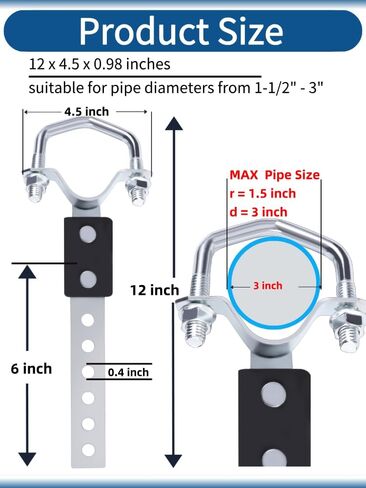 4pcs Heavy Duty Muffler Exhaust Hanger Plus,for 3 inch Pipe,Universal Exhaust Flexible Swivel Tail Pipe Hanger with Heavy Reinforced Rubber Pad,Heat Resistant Exhaust Insulator for Cars, SUVs & Trucks in Saudi Arabia
