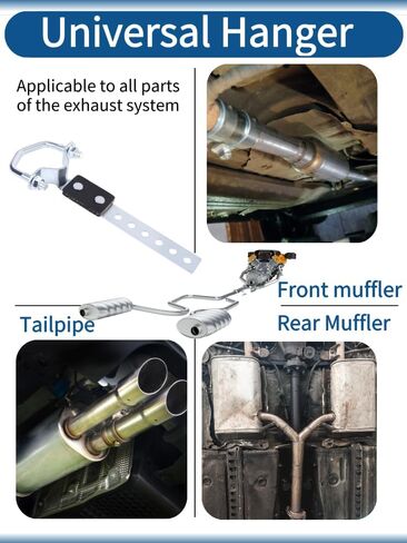 4pcs Heavy Duty Muffler Exhaust Hanger Plus,for 3 inch Pipe,Universal Exhaust Flexible Swivel Tail Pipe Hanger with Heavy Reinforced Rubber Pad,Heat Resistant Exhaust Insulator for Cars, SUVs & Trucks in Saudi Arabia