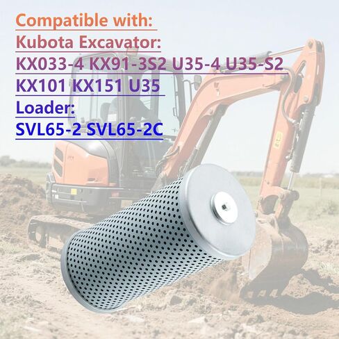 Hydraulic filter RC461-62150 Compatible With Kubota Excavators KX036, KX71-2, KX91-2, KX101, KX101H,KX161-2,KX040-4, KX042-4 Replacement HF7929,SH60918,W9505-51091,RC46162150, H88090, in Saudi Arabia