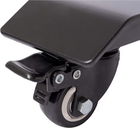 2" Locking Casters for Stand Up Desk Store Dual Motor Electric Adjustable Height Standing Desk with EZ Assemble Steel Frame (Black, Non-Marking) in Saudi Arabia