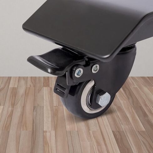 2" Locking Casters for Stand Up Desk Store Dual Motor Electric Adjustable Height Standing Desk with EZ Assemble Steel Frame (Black, Non-Marking) in Saudi Arabia