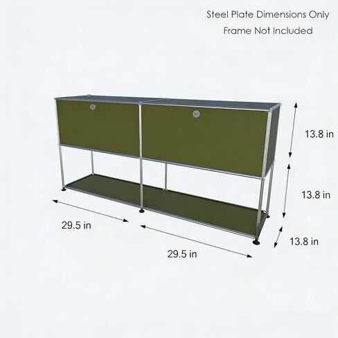 TigerParty Modern Storage Cabinet, Modular Metal Sideboard, Versatile Steel Office Credenza & Lowboard for Living Room, Kitchen, Home Office in Saudi Arabia