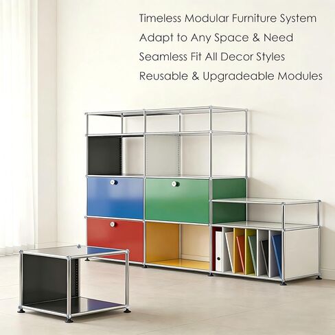 TigerParty Modern Storage Cabinet, Modular Metal Sideboard, Versatile Steel Office Credenza & Lowboard for Living Room, Kitchen, Home Office in Saudi Arabia