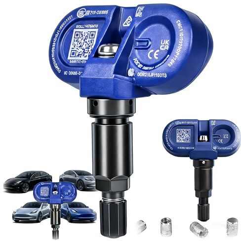 Tesla TPMS Sensor,Upgraded Automotive-Grade All-Weather Bluetooth Tire Pressure Monitoring Sensor Compatible with 2021-2025 Model 3 / Y/S/X, Replacement # 149070101B, 103460200A in Saudi Arabia