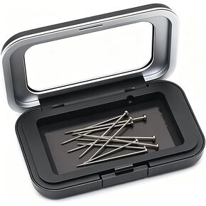 Strong Sewing Needle Storage Box, Sewing Needle Organizer Box, Strong Sewing Pin Storage Organizer Box with Clear Acrylic Lid for Sewing Quilting Crafts Small in Saudi Arabia