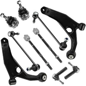 Front Suspension Control Arm Kit Compatible with 2004-2010 Toyota Sienna Lower Control Arm, Outer and Inner Tie Rod Ends, Sway Bar Links in Kuwait