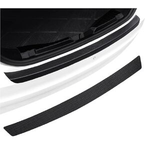 Car Rear Bumper Protector for Mitsubishi Outlander PHEV 2013–2025 2021 2022 2023 2024 2026, Carbon Fiber Texture Scratch Resistant Strip, Thin Trunk Entry Buffer Protective Film for Car SUV Trunk in Saudi Arabia