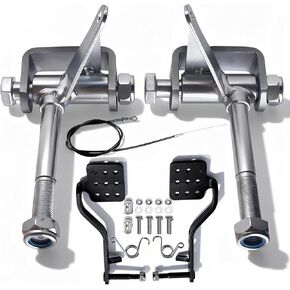Go Kart Steering Spindle Bracket Set 5/8" Axle 4-1/2" Long with Brake and Throttle Pedal Kit for Predator 212cc 196cc 6.5hp for Manco for Yerf-Dog for Azusa Go Kart Parts Accessories Colorful in Saudi Arabia