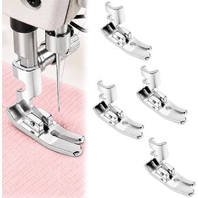 4PCS Sewing Machine Presser Feet Set, Low Shank 10mm Universal Foot Kit for Sewing, Quilting and Fabric Control, Precision Stitching Tool with Zipper Foot for Smooth and Accurate Sewing in Saudi Arabia