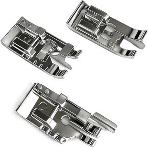 FJW 1/4 Inch Presser Foot, Edge Joining Foot and Overlock Presser Foot, 3PCS Set for Low Shank Snap-On Sewing Machines in Saudi Arabia