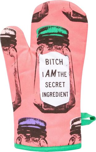 Blue Q Oven Mitt, Bitch I Am The Secret Ingredient, Super-Insulated Quilting, Natural-Fitting Shape, 100% Cotton in Saudi Arabia