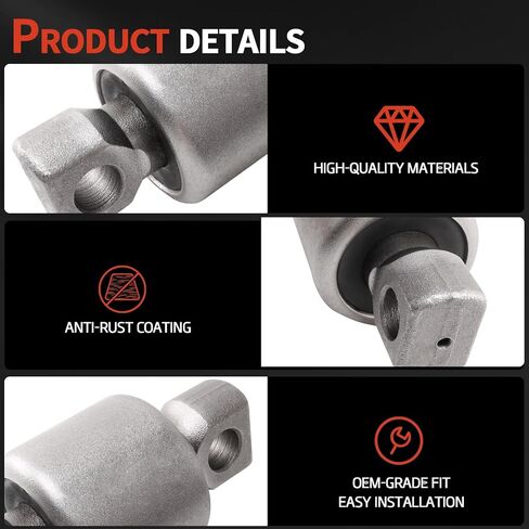 TS59-22400 Torque Rod Bushing Compatible with Kenworth & Peterbilt & Airglide 200 400 460 690, Replace 839310, 836940, TS59-22400, TRB6825 4PCS in Saudi Arabia