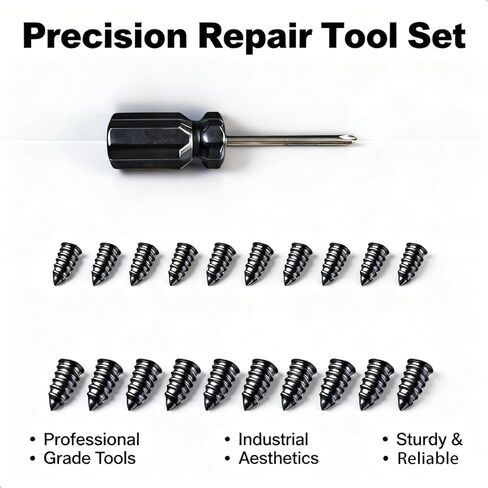 20PCS Tire Repair Kit - Tire Repair Nails (2 Sizes),Tire Repair Rubber Screws,Fast Self-Service Tire Repair Tools for Car, Motorcycle, ATV, Truck, Jeep in Saudi Arabia