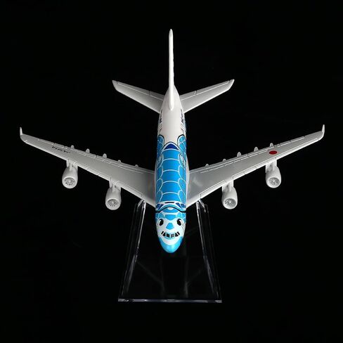 24-Hours 1/400 Turtle Blue A380 16cm Airplane Model for Display in Kuwait