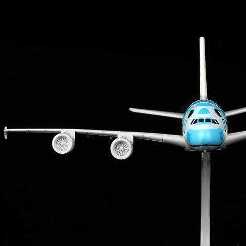 24-Hours 1/400 Turtle Blue A380 16cm Airplane Model for Display in Kuwait