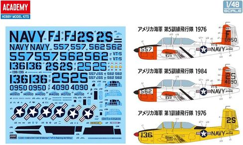 الأكاديمية 1/48 USN T-34B Mentor 'VT-5 Training Air Wing' 12361 in Kuwait