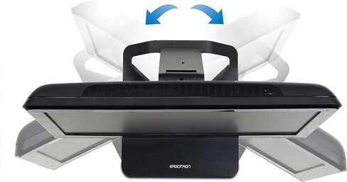 Ergotron - حامل شاشة مرتفع بشاشة تعمل باللمس Neo-Flex للمكتب - لأجهزة الكمبيوتر المكتبية الكل في واحد التي تعمل باللمس حتى 27 بوصة، 0 إلى 24 رطلاً - أسود in Saudi Arabia