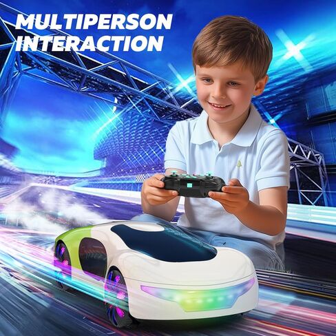 Gesture Sensing Remote Control Car - 2.4GHz Drift RC Stunt Car with Light Spray & Music,360° Rotate Hobby RC Cars Toy for Kids 8-12 in Saudi Arabia
