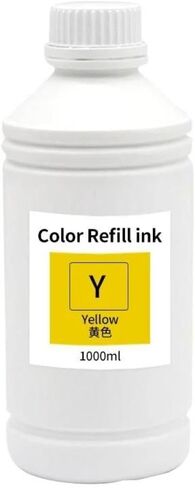 1000ML Sublimation Ink 6 Colors Compatible with L805 L850 L810 L805 L800 L1800 L210 L220 L355 L365 L1300 L1455 L3050 L3060(Yellow) in Saudi Arabia