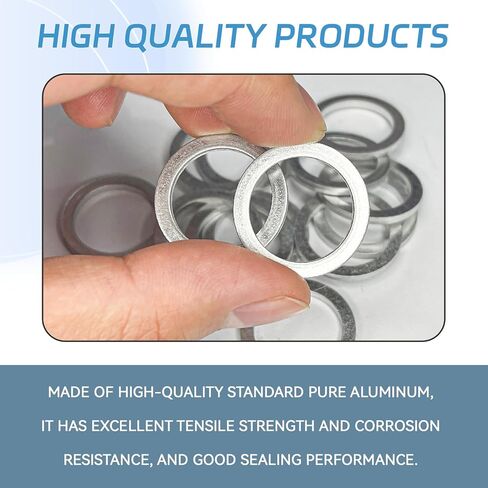 12PCS Transmission & Rear Differential Oil Drain Plug Crush Washer Kit, 20mm & 18mm Engine Oil Plug Gaskets for Honda Acura Accord Civic CR-V Odyssey Pilot, Replace OEM 94109-14000 90471-PX4-00 in Saudi Arabia