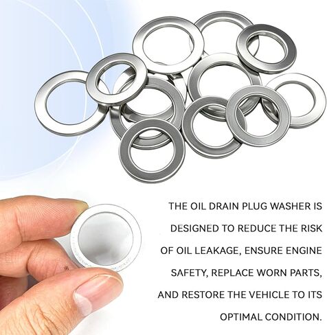 12PCS Transmission & Rear Differential Oil Drain Plug Crush Washer Kit, 20mm & 18mm Engine Oil Plug Gaskets for Honda Acura Accord Civic CR-V Odyssey Pilot, Replace OEM 94109-14000 90471-PX4-00 in Saudi Arabia