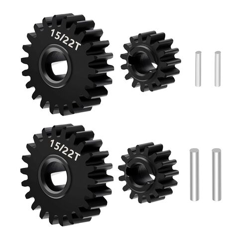 مجموعة تروس بوابة RC Steel 13/24T، 14/23T، 15/22T Overdrive & Underdrive لـ Redcat Ascent-18 1/18 أجزاء ترقية السيارة الزاحفة الصخرية (13+24T) in Kuwait
