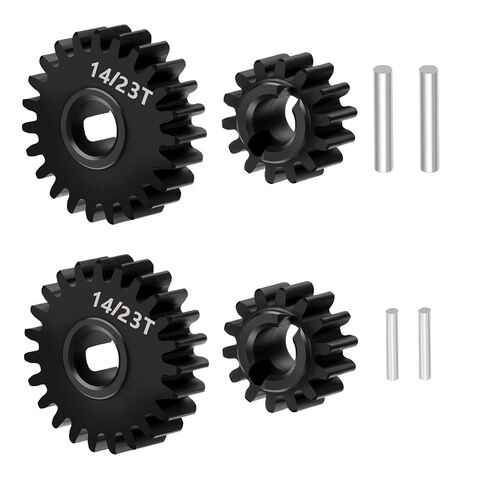 RC Steel 13/24T,14/23T,15/22T Overdrive & Underdrive Portal Gears Set for Redcat Ascent-18 1/18 Rock Crawler Car Upgrade Parts (13+24T) in Saudi Arabia