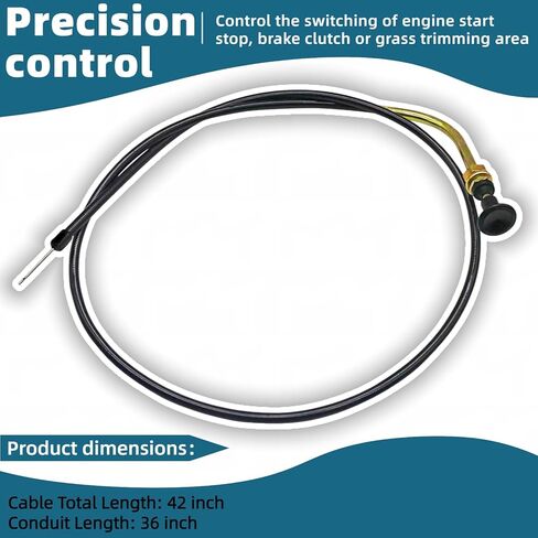 2 Pack 112-9753 Choke Cable Replacement for Toro Timecutter SS5000, Fits 74365, 74366, 74374, 74376, 74386, Replaces Toro Choke Cable in Saudi Arabia