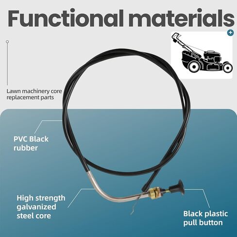 2 Pack 112-9753 Choke Cable Replacement for Toro Timecutter SS5000, Fits 74365, 74366, 74374, 74376, 74386, Replaces Toro Choke Cable in Saudi Arabia