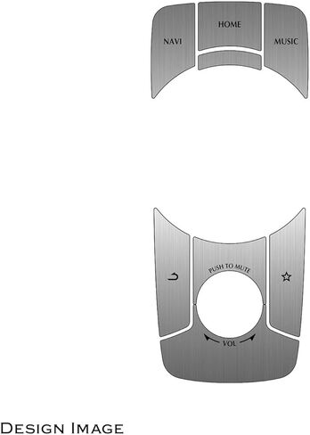 BARZA MZD Connect Controller Sticker for Mazda MX-5 Miata Roadster ND, Brushed Aluminum Style Film, Vehicle-Specific Trim, Scratch Protection, ND5RC Abarth 124 Spider, Made in Japan, LHD in Saudi Arabia