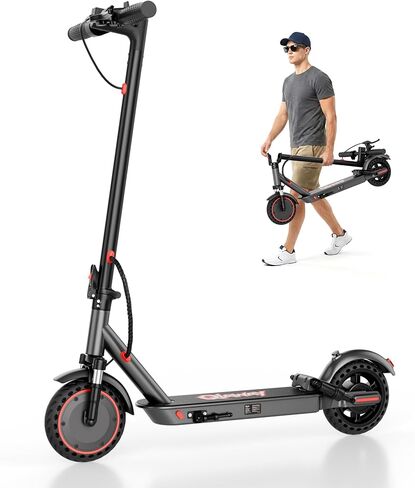 Qlaway 8.5" Electric Scooter for Adults Dual Shock absorbers 19 MPH 350W Motor,Four Modes E Scooter 15 Miles Range, Foldable,APP Control in Saudi Arabia