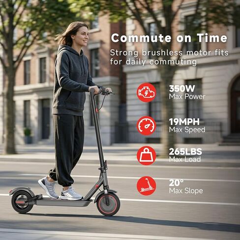 Qlaway 8.5" Electric Scooter for Adults Dual Shock absorbers 19 MPH 350W Motor,Four Modes E Scooter 15 Miles Range, Foldable,APP Control in Saudi Arabia