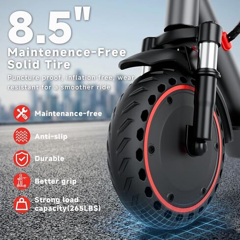 Qlaway 8.5" Electric Scooter for Adults Dual Shock absorbers 19 MPH 350W Motor,Four Modes E Scooter 15 Miles Range, Foldable,APP Control in Saudi Arabia
