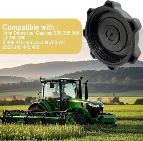 1 pair of box : design structure，Fuel Cap Gas Cap for John Deere X300 X300R X304 X320 X324 X340 X360 X465 X475 X485 X500 and Other modle fule tank Rplace oem NO. AM137724, AM 122880 in Saudi Arabia