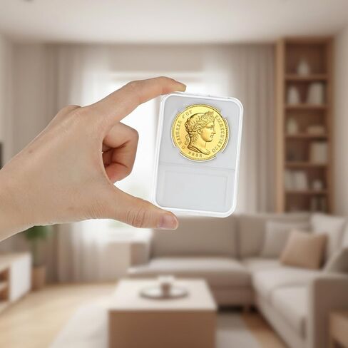 30 Packs Coin Display Holder Storage Case for Morgan Peace IKE Silver Dollar Coins Holder 38mm Clear Acrylic Cases for Coin Organize and Collection Four-Point Fixation Capsules Protector in Kuwait