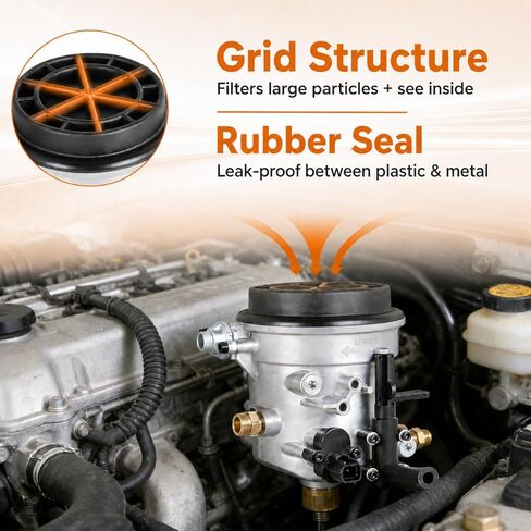 مجموعة مبيت فلتر الوقود لسيارة Ford 7.3L Powerstroke Diesel لسيارة Ford F-250 E-350 Super Duty E-350 E-450 E-550 Excursion 1999-2003، مبيت مرشح فاصل المياه FG1057 F81Z-9155-AC F81A-9155-AA in Saudi Arabia