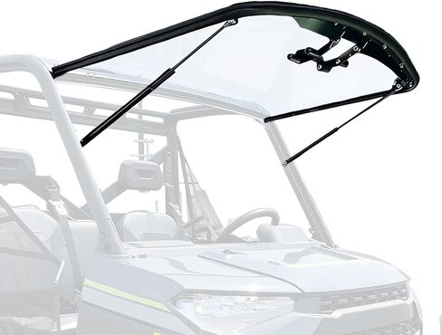 مجموعة الزجاج الأمامي 1/4 بوصة 3 في 1 متوافقة مع 2013-2019 Polaris Ranger XP 900/XP 900 Crew UTV in Kuwait