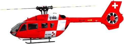 1:30 C190 H145 RC Helicopter for Adults, 2.4G 6CH Single-Rotor Gyroscopic Flying Aircraft Model, Gift for Adults and Teen (RTF Version/Red Yellow) in Saudi Arabia