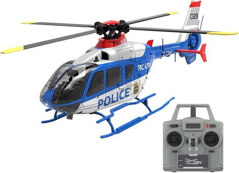 1:30 C190 H145 RC Helicopter for Adults, 2.4G 6CH Single-Rotor Gyroscopic Flying Aircraft Model, Gift for Adults and Teen (RTF Version/Red Yellow) in Kuwait