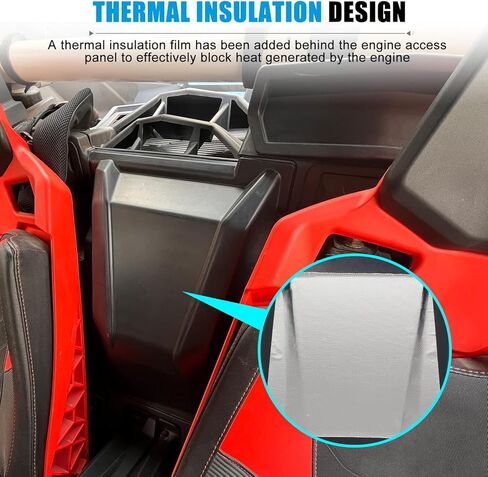 لوحة وصول المحرك لـ X3، حاجز خلفي علوي أسود متوسط ​​متوافق مع ملحقات Can-Am Maverick X3 XDS XRS MAX Turbo RR 2017-2026، استبدال #707900442 in Kuwait