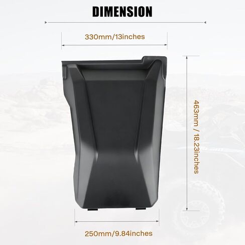 لوحة وصول المحرك لـ X3، حاجز خلفي علوي أسود متوسط ​​متوافق مع ملحقات Can-Am Maverick X3 XDS XRS MAX Turbo RR 2017-2026، استبدال #707900442 in Kuwait