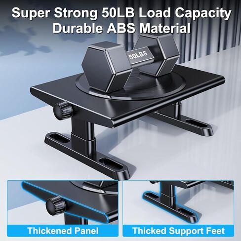Monitor Stand Riser for Desk,360°Rotation Freely Height Adjustable by Knob,4.4-5.8 Inches,Ergonomic Monitor Stand Mount, Desktop Monitor Stand Riser for Computer,Laptop,Printer,Tv,Black in Saudi Arabia