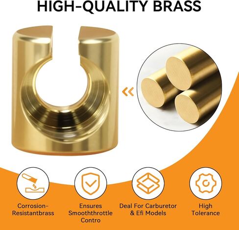 Throttle Idle Cable Ferrules, Throttle Cable End Joint Guide Nut Replacement for Harley Davidson FLHR Road King 1996-2006/FXDF Fat Bob 2009-2017, 5650876, 12 Pcs in Saudi Arabia